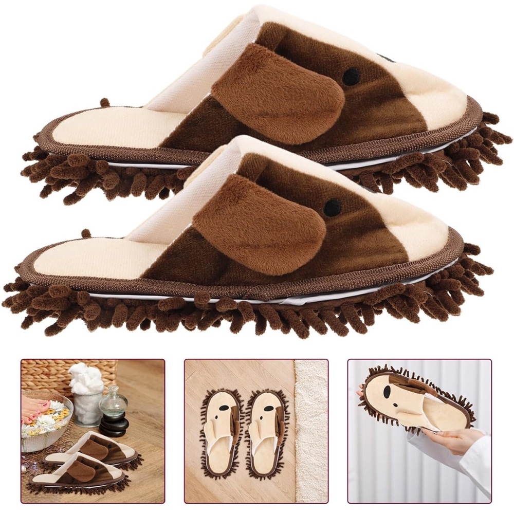 Detachable Microfiber Mop Slippers for Office Home new